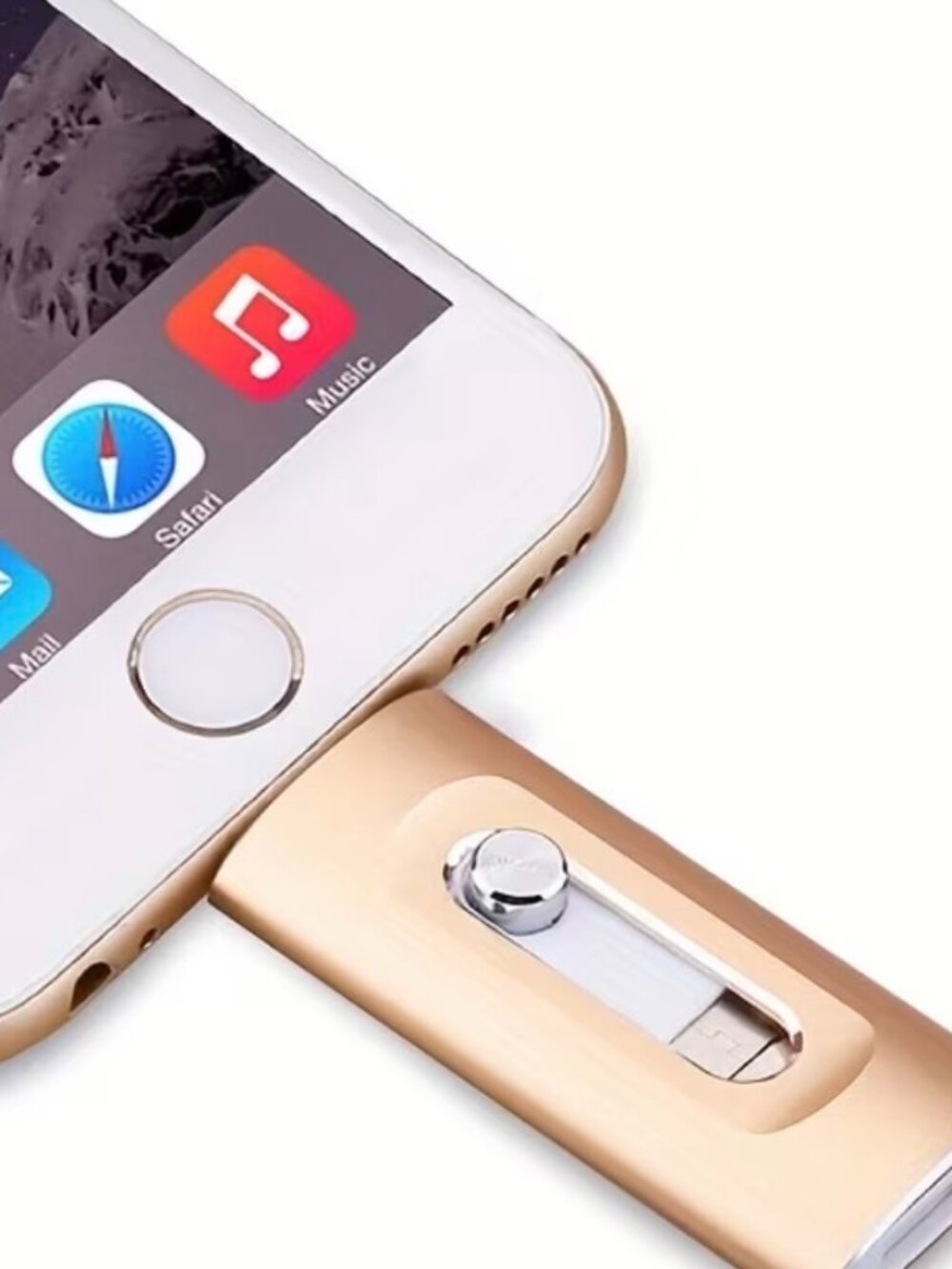 128GB Pink 3‑in‑1 Flash Drive – iPhone, Android & Windows Compatible